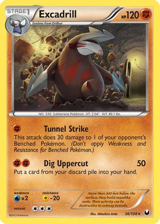 Excadrill (56/108) [Dark Explorers] Reverse Holofoil - Rare