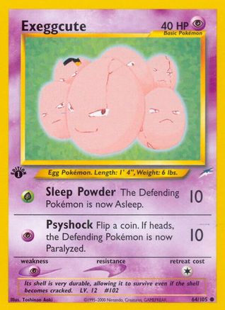 Exeggcute (064/105) [Neo Destiny] 1st Edition - Common