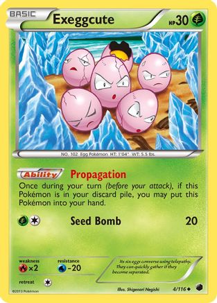 Exeggcute (004/116) [Plasma Freeze] Reverse Holofoil - Uncommon