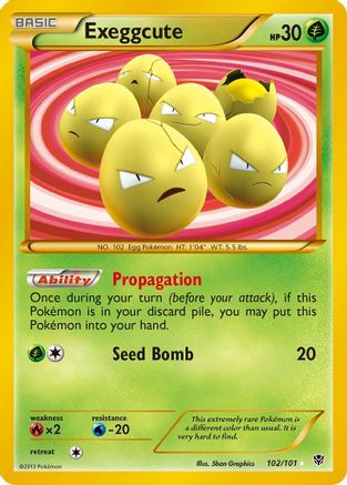 Exeggcute (102 Secret Rare) (102/101) [Plasma Blast] Holofoil - Secret Rare