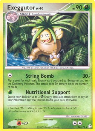 Exeggutor (24/123) [Mysterious Treasures] Reverse Holofoil - Rare