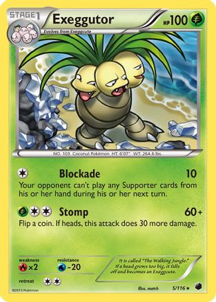 Exeggutor (5/116) [Plasma Freeze] Reverse Holofoil - Rare