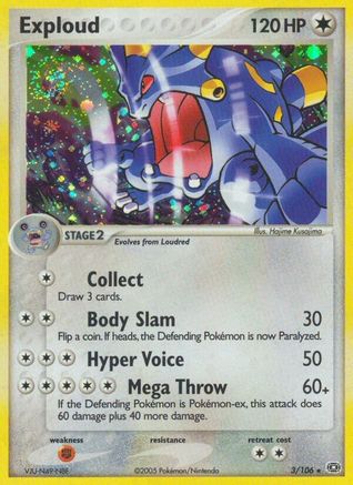 Exploud (3/106) [Emerald] Holofoil - Holo Rare
