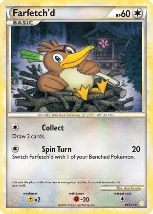 Farfetch'd (019/123) [HeartGold SoulSilver] - Rare
