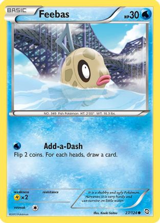 Feebas (027/124) [Dragons Exalted] Reverse Holofoil - Common
