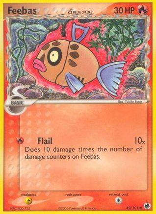 Feebas (Delta Species) (049/101) [Dragon Frontiers] Reverse Holofoil - Common