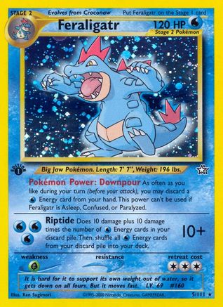 Feraligatr (5/111) [Neo Genesis] 1st Edition Holofoil - Holo Rare