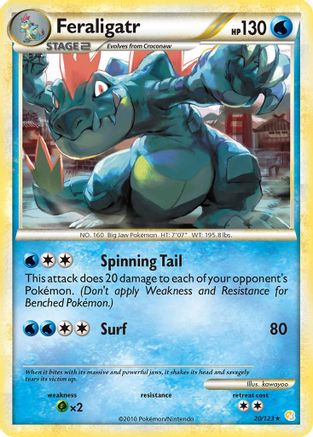 Feraligatr (020/123) [HeartGold SoulSilver] Reverse Holofoil - Rare