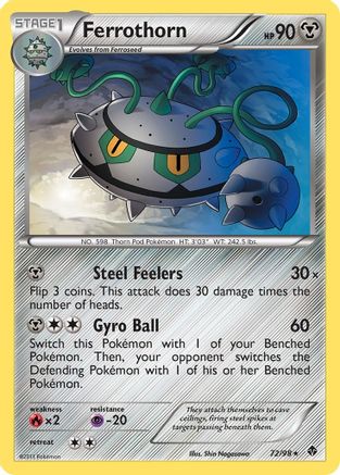 Ferrothorn (72/98) [Emerging Powers] - Rare
