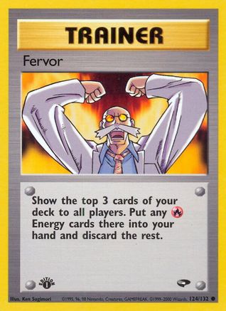 Fervor (124/132) [Gym Challenge] 1st Edition - Common