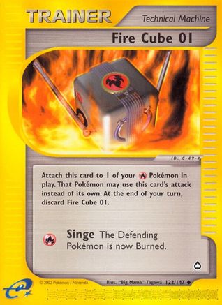 Fire Cube (122/147) [Aquapolis] - Uncommon
