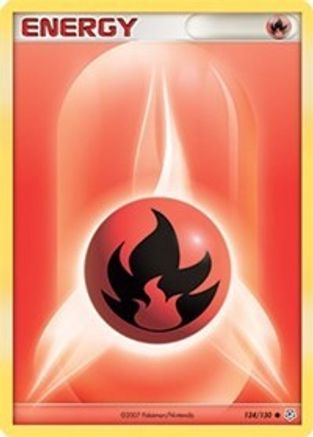 Fire Energy (124/130) [Diamond and Pearl] Reverse Holofoil - Common