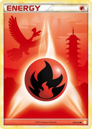 Fire Energy (116/123) [HeartGold SoulSilver] Reverse Holofoil - Common