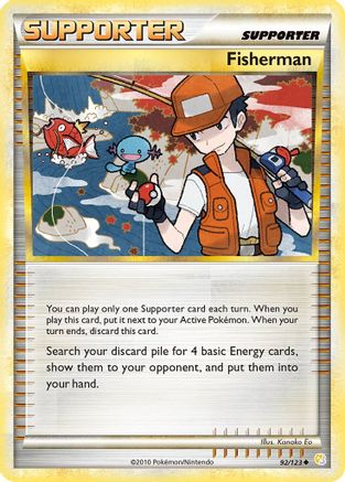 Fisherman (092/123) [HeartGold SoulSilver] Reverse Holofoil - Uncommon
