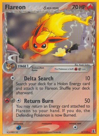 Flareon (Delta Species) (005/113) [Delta Species] Reverse Holofoil - Holo Rare