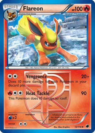 Flareon (Team Plasma) (012/116) [Plasma Freeze] Reverse Holofoil - Uncommon