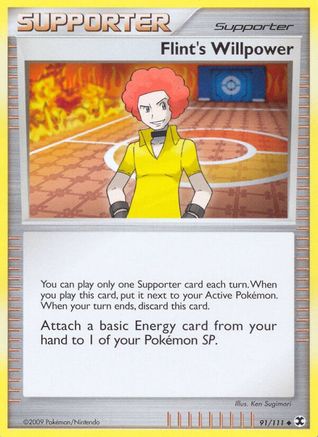 Flint's Willpower (91/111) [Rising Rivals] Reverse Holofoil - Uncommon