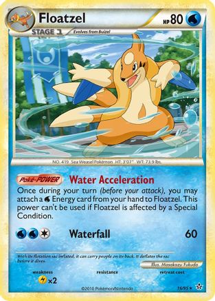 Floatzel (16/95) [Unleashed] Reverse Holofoil - Rare