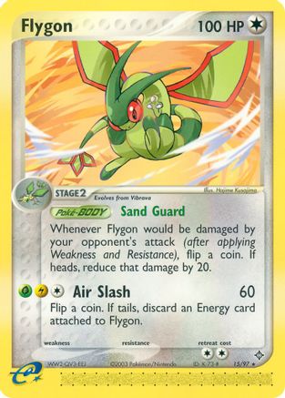 Flygon (015/97) [Dragon] Reverse Holofoil - Rare