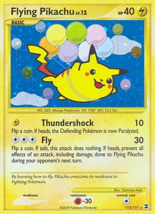 Flying Pikachu (113/111) [Rising Rivals] Holofoil - Secret Rare