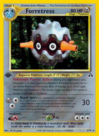 Forretress (2/75) [Neo Discovery] 1st Edition Holofoil - Holo Rare