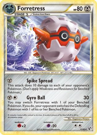 Forretress (13/90) [Undaunted] Reverse Holofoil - Rare
