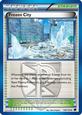 Frozen City (Team Plasma) (100/116) [Plasma Freeze] Reverse Holofoil - Uncommon