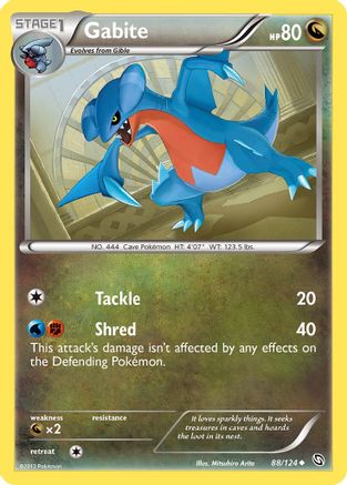 Gabite (88/124) [Dragons Exalted] Reverse Holofoil - Uncommon