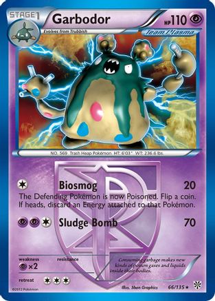 Garbodor (Team Plasma) (066/135) [Plasma Storm] Reverse Holofoil - Holo Rare