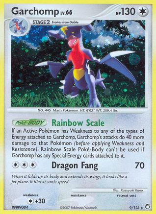 Garchomp (9/123) [Mysterious Treasures] Reverse Holofoil - Holo Rare