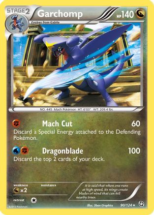 Garchomp (90/124) [Dragons Exalted] Reverse Holofoil - Holo Rare