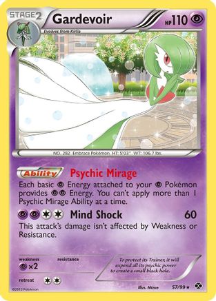 Gardevoir (057/99) [Next Destinies] Holofoil - Holo Rare