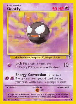 Gastly (76/110) [Legendary Collection] Reverse Holofoil - Common
