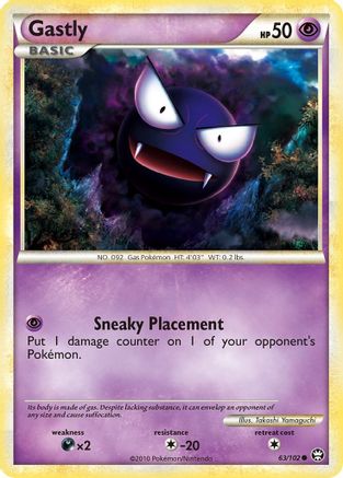 Gastly (063/102) [Triumphant] Reverse Holofoil - Common