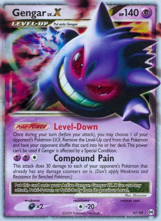 Gengar Lv.X (097/99) [Arceus] Holofoil - Ultra Rare