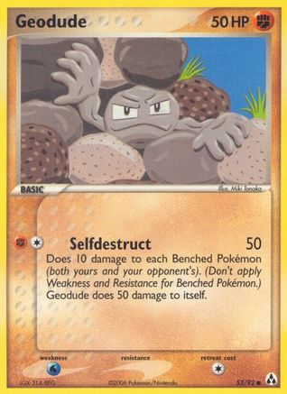 Geodude (053/92) [Legend Maker] Reverse Holofoil - Common