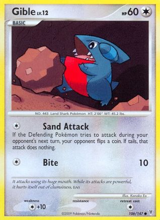 Gible (106/147) [Supreme Victors] Reverse Holofoil - Common
