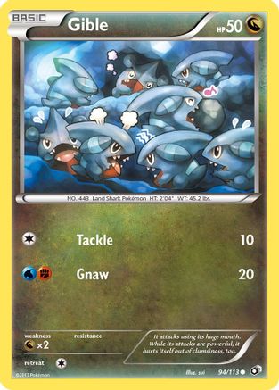 Gible (094/113) [Legendary Treasures] Reverse Holofoil - Common