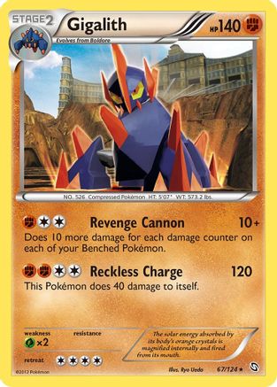 Gigalith (67/124) [Dragons Exalted] Holofoil - Holo Rare