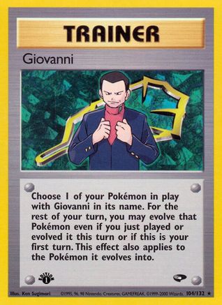 Giovanni (104/132) [Gym Challenge] 1st Edition - Rare