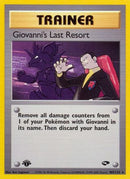 Giovanni's Last Resort (105/132) [Gym Challenge] 1st Edition - Rare