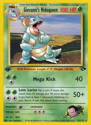 Giovanni's Nidoqueen (023/132) [Gym Challenge] 1st Edition - Rare