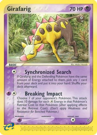 Girafarig (016/97) [Dragon] - Rare