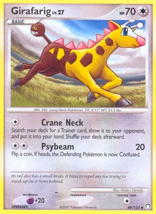 Girafarig (49/123) [Mysterious Treasures] Reverse Holofoil - Uncommon