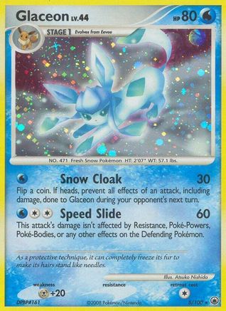 Glaceon (5/100) [Majestic Dawn] Reverse Holofoil - Holo Rare