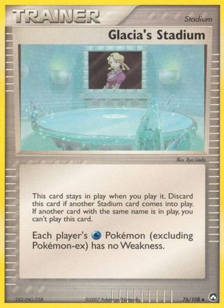 Glacia's Stadium (76/108) [Power Keepers] Reverse Holofoil - Uncommon