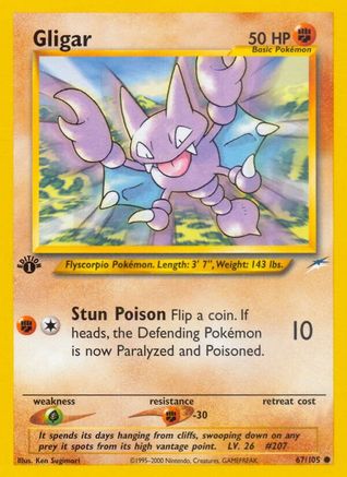 Gligar (067/105) [Neo Destiny] 1st Edition - Common