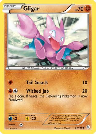 Gligar (80/149) [Boundaries Crossed] Reverse Holofoil - Common