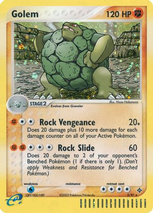 Golem (5/97) [Dragon] Reverse Holofoil - Holo Rare