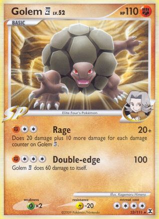 Golem E4 (23/111) [Rising Rivals] Reverse Holofoil - Rare